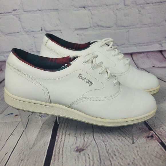 Foot Joy White Soft Joy Golf Shoes - Picture 3 of 8